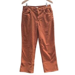 Billabong X The Salty Blonde Corduroy Pants Women's 31 Straight Leg Orange S